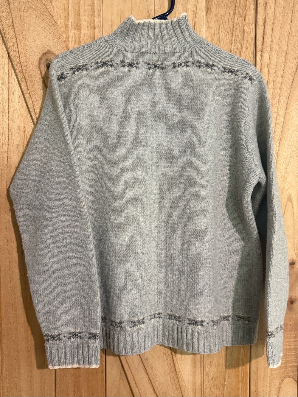 Lauren Ralph Lauren Gray Polar Bear Turtleneck Sweater - Picture 5 of 13